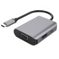 DLH USB-C to HDMI/VGA/USB-C Adaptor