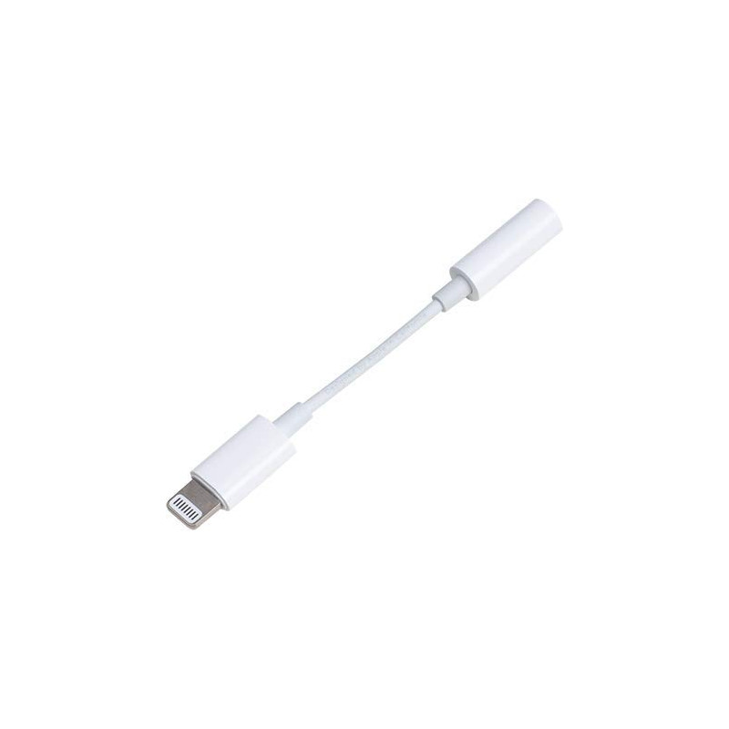Adaptateur Audio Lightning vers Jack 3.5mm 15cm Blanc Bigben Adaptateur Audio Lightning vers Jack 3.5mm 15cm Blanc Bigben