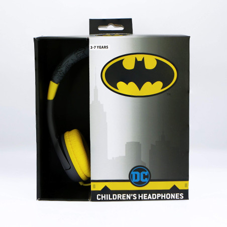 OTL Technlogies Batman Caped Crusader Junior Casque d'écoute, Filaire, pour Enfants (Produit sous Licence Officielle)