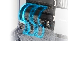 Silverstone SST-RC05B-220 - Câble PCIe 4.0 x16 Flexible de Haute qualité de 220mm