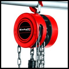 Einhell Palan à chaîne TC-CH 1000 (Force portante : 1000 kg, Hauteur d'élévation : 2,50 m)
