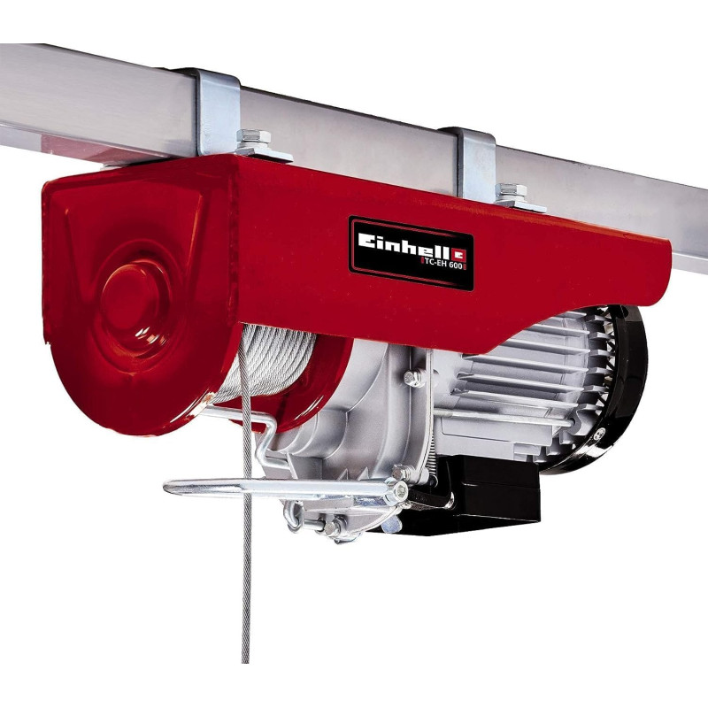 Einhell Palan électrique TC-EH 600 (1050W, Hauteur d'élévation sans poulie : 5,7 m, Interrupteur de fonctionnement avec arrêt d' Einhell Palan électrique TC-EH 600 (1050W, Hauteur d'élévation sans poulie : 5,7 m, Interrupteur de fonctionnement avec arrêt d'