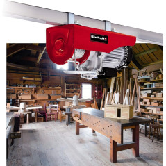 Einhell Palan électrique TC-EH 600 (1050W, Hauteur d'élévation sans poulie : 5,7 m, Interrupteur de fonctionnement avec arrêt d'