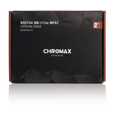Noctua NM-i17xx-MP83 chromax.black, Kit de Fixation pour Ventirads CPU Noctua pour Plateformes Intel LGA1851/LGA1700 (Noir)