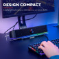 Trust Gaming Barre de Son Éclairée RGB GXT 619 Thorne - Enceintes Stéréo 2.0, Éclairage LED RGB, 12 W, Alimentation USB, pour PC Trust Gaming Barre de Son Éclairée RGB GXT 619 Thorne - Enceintes Stéréo 2.0, Éclairage LED RGB, 12 W, Alimentation USB, pour PC