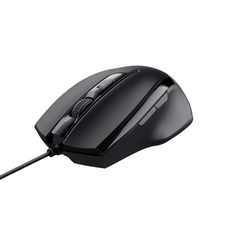 Trust Voca Comfort Souris Filaire (800/1200/1600/2400 PPP) Noir