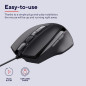 Trust Voca Comfort Souris Filaire (800/1200/1600/2400 PPP) Noir Trust Voca Comfort Souris Filaire (800/1200/1600/2400 PPP) Noir