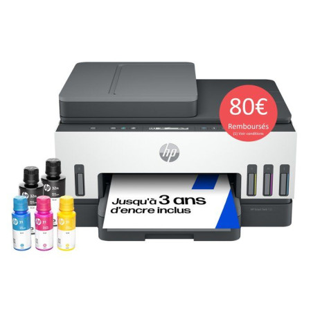 HP Smart Tank 7305, 28B75A, Imprimante Multifonction Couleur, Réservoir d'encre à Haut Volume d'impression, Jusqu'à 12000 Pages