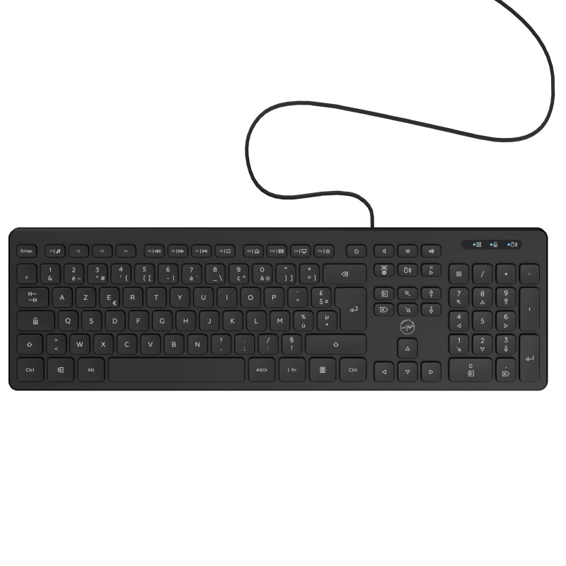 Mobility Lab - Clavier PC Business Filaire avec 2 hub USB intégré - Noir Mobility Lab - Clavier PC Business Filaire avec 2 hub USB intégré - Noir