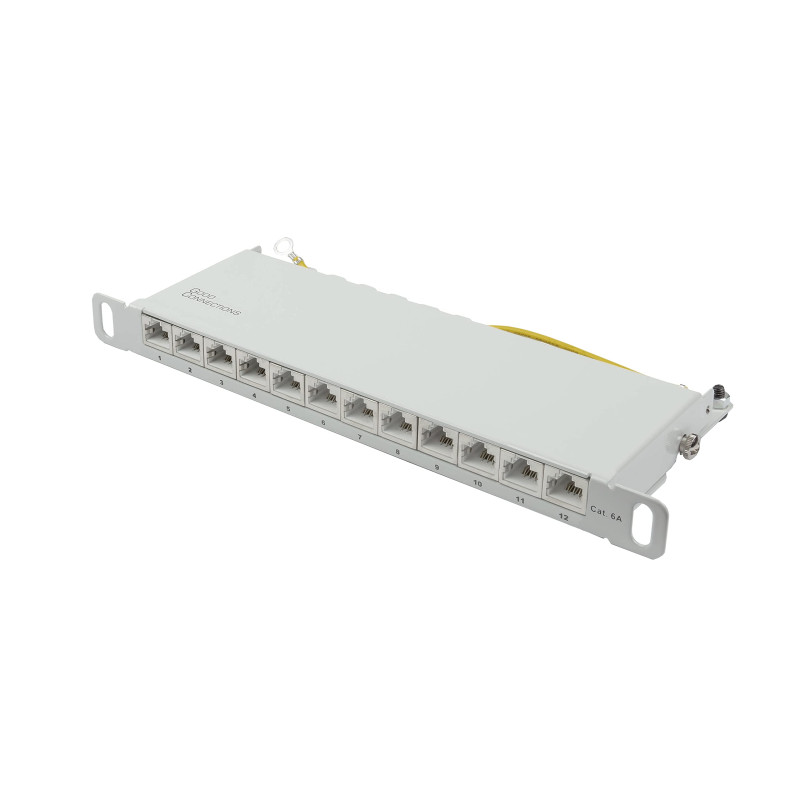 Good Connections Panneau de Brassage - 10" - Montage sur Serveur/Rack - Catégorie 6A, 500 MHz - Compatible 10 Gigabit - 12 Ports Good Connections Panneau de Brassage - 10" - Montage sur Serveur/Rack - Catégorie 6A, 500 MHz - Compatible 10 Gigabit - 12 Ports