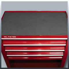 Einhell Chariot d’atelier TC-TW 100 (75 kg max., 4 tiroirs, 4 roulettes pivotantes)