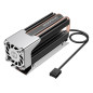 GRAUGEAR | Refroidisseur de caloduc avec ventilateur | Corps de refroidissement pour M.2 NVMe (2280) | actif | Ventilateur PWM 2 GRAUGEAR | Refroidisseur de caloduc avec ventilateur | Corps de refroidissement pour M.2 NVMe (2280) | actif | Ventilateur PWM 2