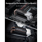 GRAUGEAR | Refroidisseur de caloduc avec ventilateur | Corps de refroidissement pour M.2 NVMe (2280) | actif | Ventilateur PWM 2 GRAUGEAR | Refroidisseur de caloduc avec ventilateur | Corps de refroidissement pour M.2 NVMe (2280) | actif | Ventilateur PWM 2