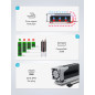 GRAUGEAR | Refroidisseur de caloduc avec ventilateur | Corps de refroidissement pour M.2 NVMe (2280) | actif | Ventilateur PWM 2 GRAUGEAR | Refroidisseur de caloduc avec ventilateur | Corps de refroidissement pour M.2 NVMe (2280) | actif | Ventilateur PWM 2