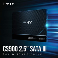 PNY CS900 SSD Interne SATA III, 2.5 Pouces, 1To, Vitesse de Lecture jusqu'à 535MB/s