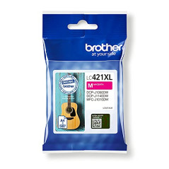 Brother LC421XLM | Cartouche d’Encre tranparente Originale | Haute capacité | Magenta