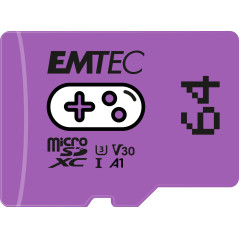 EMTEC - Carte Mémoire microSD Gaming 64GB - Plus de Stockage de Jeux et Vidéos - ECMSDM64GXCU3G - Compatible Nintendo Switch - P