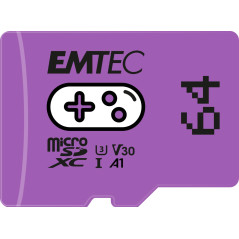 EMTEC - Carte Mémoire microSD Gaming 64GB - Plus de Stockage de Jeux et Vidéos - ECMSDM64GXCU3G - Compatible Nintendo Switch - P