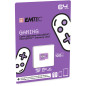 EMTEC - Carte Mémoire microSD Gaming 64GB - Plus de Stockage de Jeux et Vidéos - ECMSDM64GXCU3G - Compatible Nintendo Switch - P
