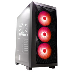 Xilence Xilent Breeze X712.RGB Boîtier PC Gaming, 3X Ventilateurs ARGB 120 mm, 1x Ventilateur PWM 120 mm, Tour Moyenne ATX Midi 