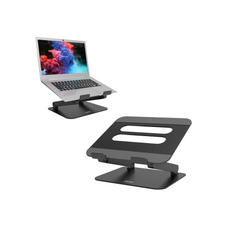 Port Connect Support Ergonomique Ajustable pour Ordinateur Portable de 10 à 15.6 Pouces Aluminium Ultra résitant et antidérapant