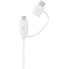 Samsung Câble Micro USB Type C pour Smartphone Blanc EPDG930DBLANC