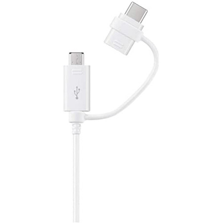 Samsung Câble Micro USB Type C pour Smartphone Blanc EPDG930DBLANC