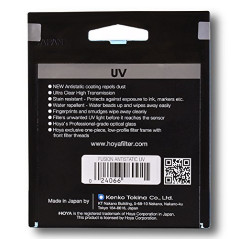 Hoya Fusion Antistatic UV Filtre pour Appareil Photo 105 mm Noir