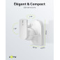 goobay Fixation Murale Enceinte Universelle Jusqu'à 3,5 kg Lot de 2 Inclinable & Orientable Acier Blanc - Basic - 49394 goobay Fixation Murale Enceinte Universelle Jusqu'à 3,5 kg Lot de 2 Inclinable & Orientable Acier Blanc - Basic - 49394