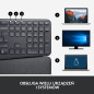 Logitech ERGO K860 for Business - Clavier sans fil en deux parties, Clavier US International QWERTY - Gris Logitech ERGO K860 for Business - Clavier sans fil en deux parties, Clavier US International QWERTY - Gris