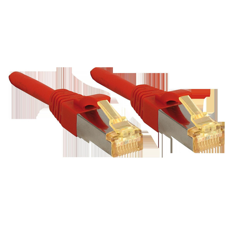 Lindy Câble réseau cat.7 S/FTP, cuivre, LSOH, 600MHz, rouge, 2m