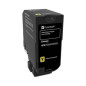 Lexmark 84C2HYE Cartouche de toner 1 pièce(s) Original Jaune