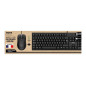 PORT CONNECT Pack Clavier avec Souris USB Filaire 1000 DPI Ambidextre USB-A Noir