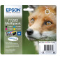 Epson Multipack T1285 Renard, Cartouches d'encre d'origine, 4 couleurs: Noir, Cyan, Magenta, Jaune, S22 SX125 SX130 SX230 SX235W Epson Multipack T1285 Renard, Cartouches d'encre d'origine, 4 couleurs: Noir, Cyan, Magenta, Jaune, S22 SX125 SX130 SX230 SX235W