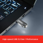SanDisk Ultra Luxe - 64 Go - USB Type-A - 3.2 Gen 1 (3.1 Gen 1) - 150 Mo/s - sans Capuchon - Argent SanDisk Ultra Luxe - 64 Go - USB Type-A - 3.2 Gen 1 (3.1 Gen 1) - 150 Mo/s - sans Capuchon - Argent