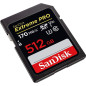 SanDisk Extreme PRO 512GB SDXC Memory Card up to 170MB/s, UHS-1, Class 10, U3, V30 SanDisk Extreme PRO 512GB SDXC Memory Card up to 170MB/s, UHS-1, Class 10, U3, V30