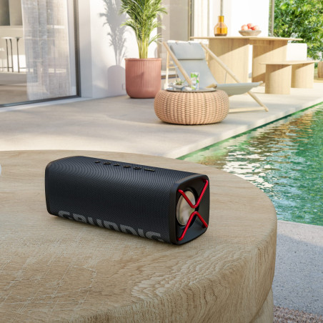 GRUNDIG GBT Club Haut-Parleur Bluetooth, Noir, portée de 20 m, Plus de 20 Heures d'autonomie