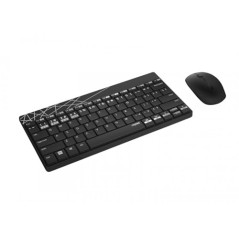 Rapoo 8000M Clavier avec Souris, Ensemble de Bureau Sans Fil avec Connexion Multi-Mode, Noir/Gris