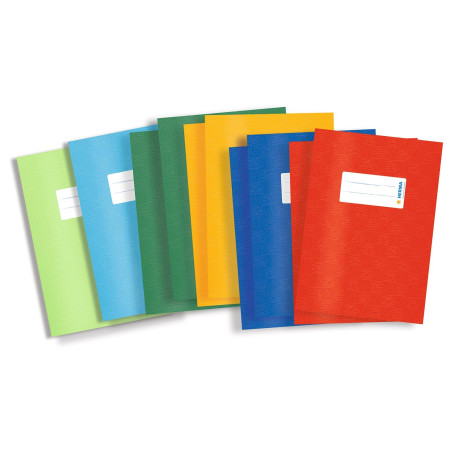 HERMA 19996 Pochettes A5 raphia assortiment, Pochettes avec étiquette d'inscription & Structure raphia en film Polypropylène Rés