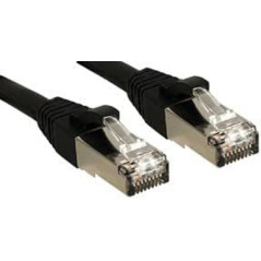 Lindy Câble réseau patch cat.6 S/FTP PIMF Premium, cuivre, LSOH, 500MHz, noir, 1m