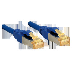 Lindy Câble réseau Cat.7 S/FTP, cuivre, LSOH, 600MHz, Bleu, 0,3m