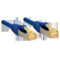 Lindy Câble réseau Cat.7 S/FTP, cuivre, LSOH, 600MHz, Bleu, 0,3m Lindy Câble réseau Cat.7 S/FTP, cuivre, LSOH, 600MHz, Bleu, 0,3m