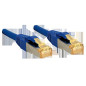 Lindy Câble réseau Cat.7 S/FTP, cuivre, LSOH, 600MHz, Bleu, 0,3m Lindy Câble réseau Cat.7 S/FTP, cuivre, LSOH, 600MHz, Bleu, 0,3m