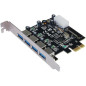 Longshine Carte USB 3.0 PCIe 4 * Externe avec câble d'alimentation SATA - Serial ATA - SATA, LCS-6380-4 Longshine Carte USB 3.0 PCIe 4 * Externe avec câble d'alimentation SATA - Serial ATA - SATA, LCS-6380-4