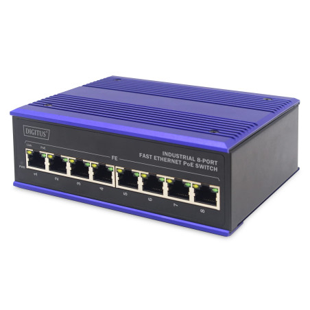 ASSMANN Electronic DN-650108 commutateur réseau Fast Ethernet (10/100) Connexion Ethernet, supportant l'alimentation via ce port
