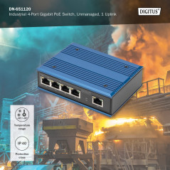ASSMANN Electronic DN-651120 commutateur réseau Gigabit Ethernet (10/100/1000) Connexion Ethernet, supportant l'alimentation via