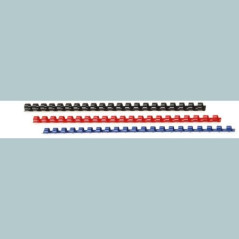 Genie 12375 reliure plastique - 6 mm, 25 pièces, format a4 compatibles avec toutes les relieuses blanc