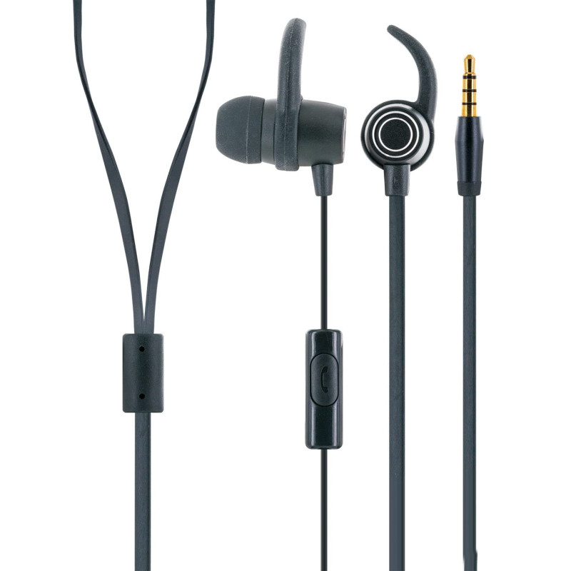 SCHWAIGER KH470S 512 Écouteurs Intra-Auriculaires avec Coussinets en Silicone, Microphone Filaire, câble Fin, Bouton de Prise Ja
