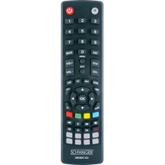 SCHWAIGER UFB3802 533 Télécommande Universelle de Rechange pour TV Récepteur multimédia Éclairage des Touches IR codable à Infra