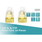 DIGITUS Câble LAN Cat 6A - 0,25m - 10 pièces - RJ45 Câble réseau - S/FTP Blindé - Compatible Cat-6 & Cat-7 - Gris